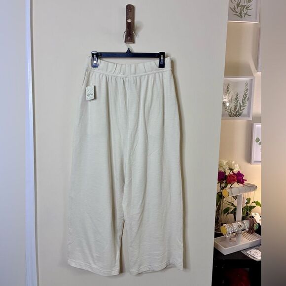 NWT Free People Winona Cropped Pants in Nilla Cream - Picture 4 of 6